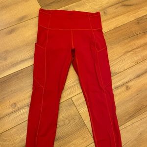 Red Lululemon Leggings ❤️
